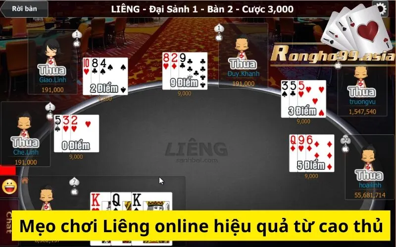 Mẹo chơi Liêng online hiệu quả từ cao thủ