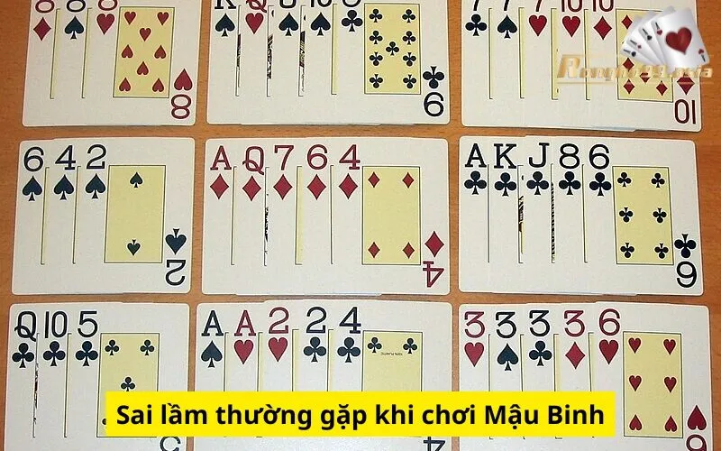 Sai lầm thường gặp khi chơi Mậu Binh